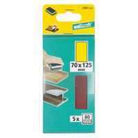 Wolfcraft Papir Brusni Čičak 70 x 125 mm GR 80 Za Drvo i Metal / 5 kom – 2961000 - Slika 4