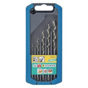 Wolfcraft Garnitura Svrdala Za Metal HSS 2 - 6 mm Prihvat 1/4" U PVC Kutiji / 5 dijelna – 7121000